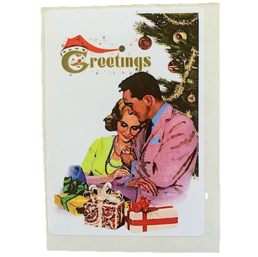 6/$12🎄 Vintage Christmas Postcard Sticker